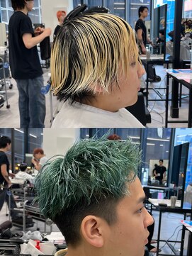 オーシャントーキョー 原宿(OCEAN TOKYO) 原色×個性派！エメラルドショート