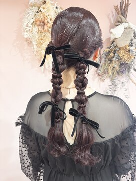 サロン ド ユーア(salon de yuua) 広島 中区大手町美容院 結婚式 お呼ばれヘアアレンジ