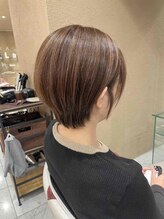 アース コアフュールボーテ 国分寺店(EARTH coiffure beaute)&nbsp;ショートボブ/ハイライト/イルミナカラー