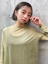 ユアーズヘア 日吉店(youres hair)&nbsp;シースルー 抜け感カラー スーモキーグリーン