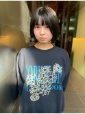 黒髪と相性◎のショートボブとシースルーバング