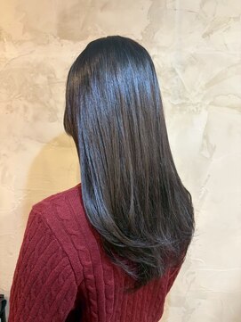 クレエ ヘアー デザイン(creer hair design) 髪質改善ナチュラルストレート黒髪ロングヘア20代30代40代