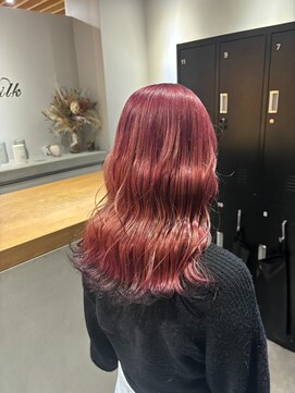 サロンドミルク 原宿(salon de MiLK) ラベンダーピンク×裾カラー