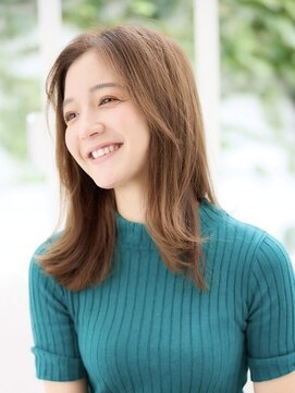 レム 荻窪(REM) ミディアムボブ×艶カラー