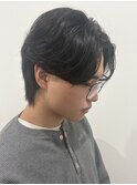 MEN’S/リバースセンターパート/ニュアンスパーマ/伊勢崎