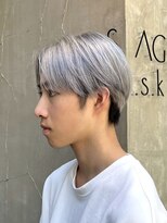 ヴィサージュバスク(VISAGE ba.s.k) 透明感グレーカラーのメンズセンター