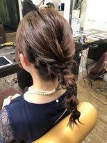プランタンアヴェダ(printemps AVEDA)&nbsp;編み下ろしアレンジ