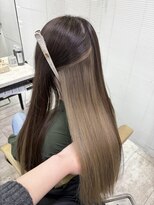 ヴィヒタ 川越 本川越(VIHTA.)&nbsp;ブリーチダブルカラーインナーカラーミルクティーベージュ
