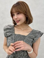 アッシュ 新杉田店(Ash)&nbsp;新杉田レイヤーカット韓国ダブルカラー顔周り前髪カットボブ