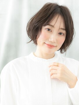 ドクターズサロン LAB 小山店 透明感カラーゆるふわ小顔ボブマッシュパーマu小山20代30代40代