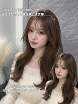 ラビス クローバー(Lovis clover)&nbsp;透明感カラー/レイヤーカット/ブリーチなしダブルカラー/熊谷