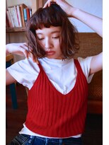 ナヌーク シブヤ(nanuk shibuya)&nbsp;【nanuk】　ショートバングとブツッと感がこなれたボブスタイル