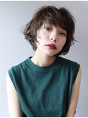 秋めくショートボブ
