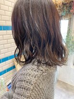 シー バイ ロンド 新宿(Sea by Lond)&nbsp;【藤原三知代】アッシュブラウンオフィスヘア外ハネボブ