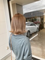 ナンバー(number+)&nbsp;30代40代大人可愛い小顔ショートカット外ハネボブハイライト