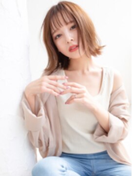 ラフィスヘアーロン 立川店(La fith hair rond) 【La fith】 シースルーバング×ボブスタイル