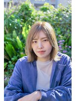 スリーヌーン(THREE noon)&nbsp;20代30代40代50代ナチュラル小顔カットひし形レイヤーボブ