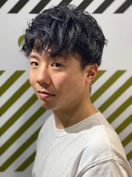 バーバーバー 四谷(BARBER-BAR) ツーセクションマッシュミルクパーマ風スタイル！