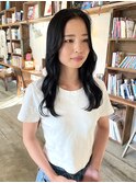 20代30代大人美人小顔ブリーチなしアッシュブラック担当渡辺聖