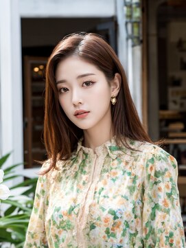 ワイワイ甲子園(wywy.) レイヤーロングセミディ姫カットワンカールシアーカラー