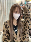 バレイヤージュ風エクステ/プルエクステ/ロング/インナーカラー