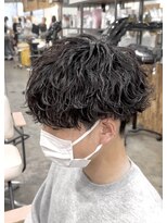 リヴ オオサカ(LIV OSAKA)&nbsp;波巻きパーマ　メンズマッシュ　波巻きスパイラル