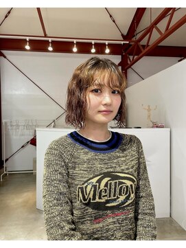 ブリックマウントヘアメイク(Blic mt hair make) ブリーチパーマボブ