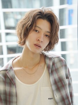 アルファ 新宿(alpha) サーフカール/ 刈り上げセンターパート/ブルーブラック[新宿駅]