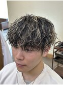 ツイスパ/波巻きパーマ/メッシュ/ハイライト