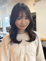 グリーン 渋谷(green)&nbsp;【RIN】ミディアムレイヤー×チョコレートブラウン