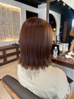 ヘアリゾート粋 ティガ 池袋店(tiga) 外ハネミディ/透明感ナチュラルブラウン