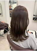 大人かわいいエギョモリ ミルクティーブラウン ひし形シルエット