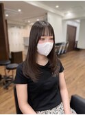レイヤーカット/小顔カット/ベージュカラー