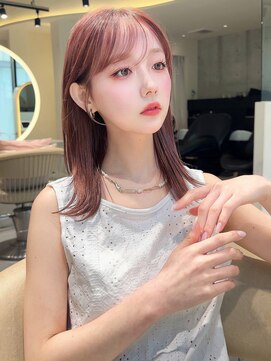 ロンドローズ 名古屋(Lond damaskRose) シースルーバング×タイトスタイリング