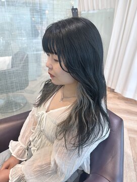 ファースト 東仙台店(first) インナーカラー・ブルーブラック・レイヤー