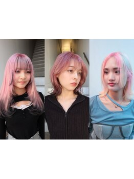 トレンド×圧倒的センスで美容学生や大学生からも大好評◎ダブルカラー/ケアブリーチ