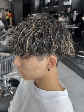 メンズ サロン ドット トウキョウ 町田店(men's salon dot. tokyo) ツイストスパイラルパーマ＆ハイライトカラー