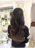 コテ巻き風パーマ/デジタルパーマ/韓国風パーマロングパーマ