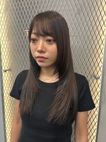 スリーバイベルベット(THREE...by velvet)&nbsp;ダークブラックカラー/ダブルカラー/髪質改善/オージュア