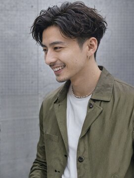 ルシードスタイル ボーグル岐阜店(LUCIDO STYLE BOGL) メンズショートセンターパート無造作ナチュラル束感ビジネス対応