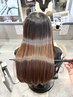 《乾かすだけでまとまる艶髪》髪質改善トリートメント＋カット￥14,300