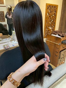 ヘアリゾート粋 ウナム 新宿東口店(enam) 艶髪ストレート/髪質改善/ロング