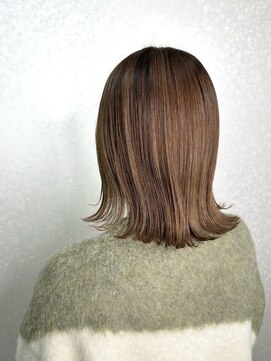 美容室 ハルミ ヘア リゾート 川口店(Harumi Hair Resort) 前髪/アンブレラカラー/こなれミディ/イメチェン/ウェーブパーマ