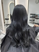 ジーナ ガーデンズ千早(Zina)&nbsp;暗髪 ブルーグレージュ 千早 美容室 髪質改善