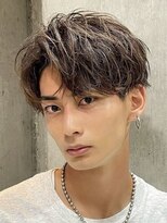 フィフス 大分(fifth)&nbsp;大分シャドウパーマメンズカットラウンドマッシュツーブロック