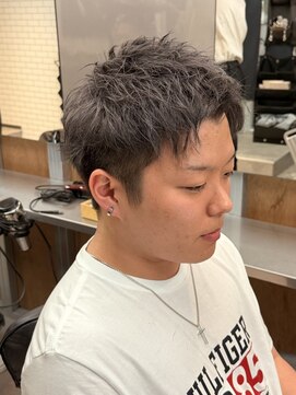 リレーションメンズヘアー(RELATION MEN'S HAIR) サーフカールツイストスパイラルバズカットメンズアップバング