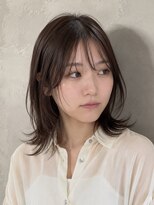 キリ 逗子(kiri)&nbsp;逗子葉山外ハネレイヤー顔周りレイヤー斜め前髪サイドバングY263