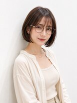 ヘアーメイク トレコローリ(hair make trecolori)&nbsp;【trecolori 津田沼】切りっぱなしボブ前髪あり