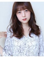 グレースバイハピネス(grace by happiness)&nbsp;コテ巻き風デジタルパーマ×天使の艶カラー1ミルクブラウン
