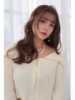 アンジェリカラボ 梅田店(ANGELICA LABO)&nbsp;似合わせレイヤー×韓国ウェーブ巻き×シフォンブラウン【川又】